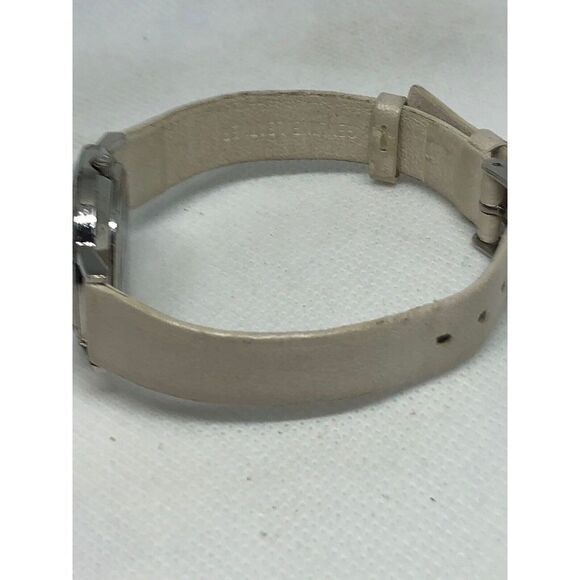 green Lo23SSLW Womens White Leather Analog Mother Of Pearl Dial Wrist Watch HG91 - Picture 9 of 9